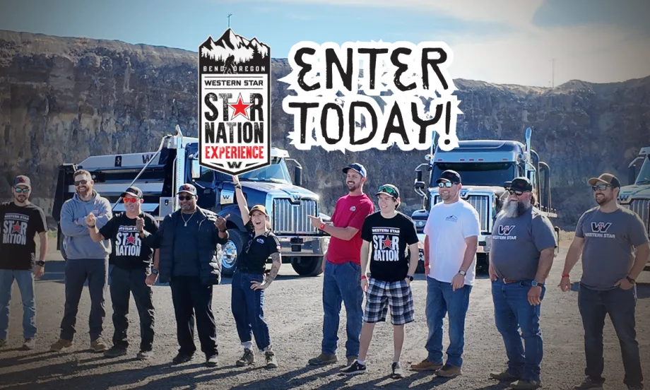 Western Star opens entries for the 2026 Star Nation Experience, an all-expenses-paid adventure for truckers and fans, June 5-8 in Bend, Oregon. Enter by May 1.