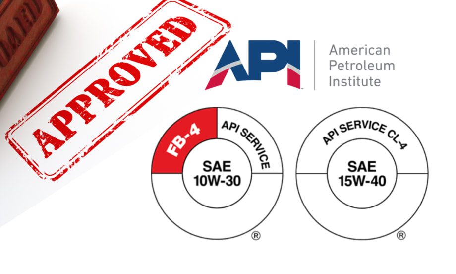 Background image of a piece of paper stamped APPROVED and inset logo for American Petroleum Institute and two oil standards.