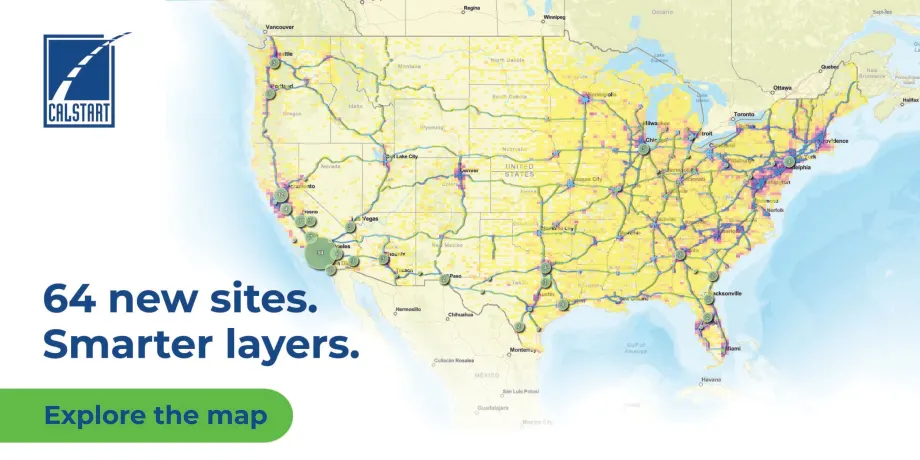 Map of the US, with a CALSTART logo.