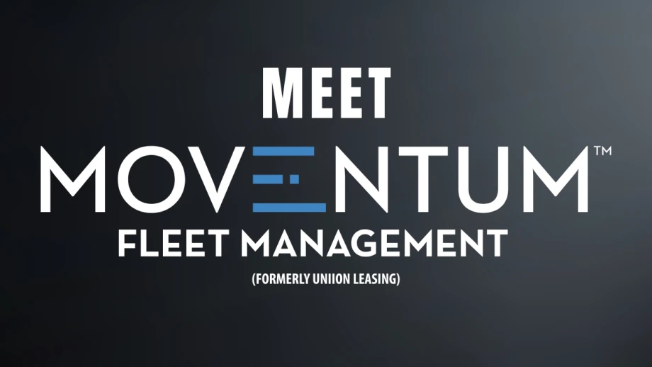 Black image that says Meet Moventum Fleet Management (formerly Union Leasing)