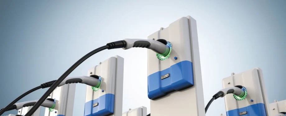 Group of electric charging stations