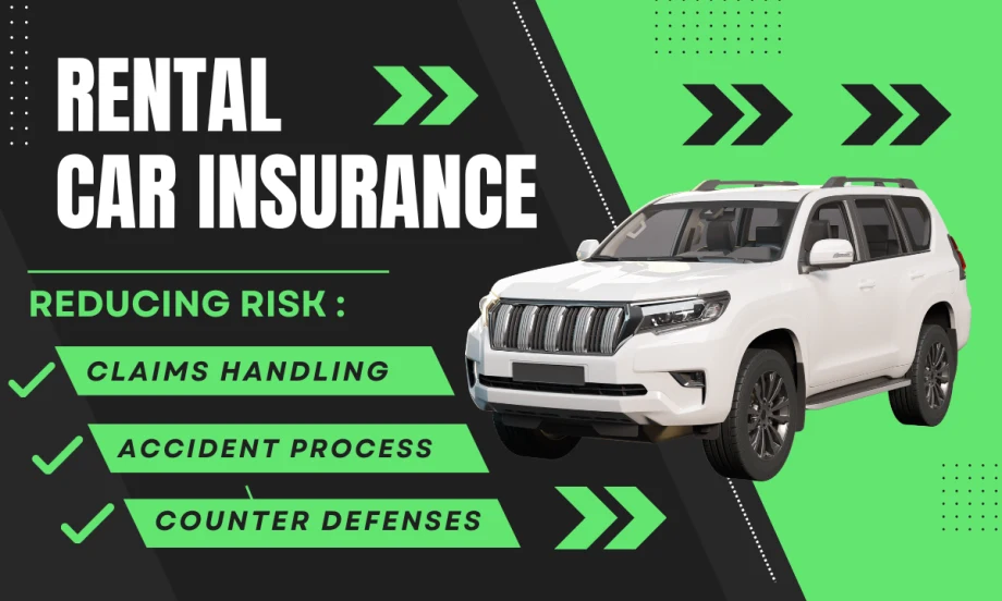 A white Jeep Cherokee juxtaposed against a white, green, and black graphical headline and text display.
