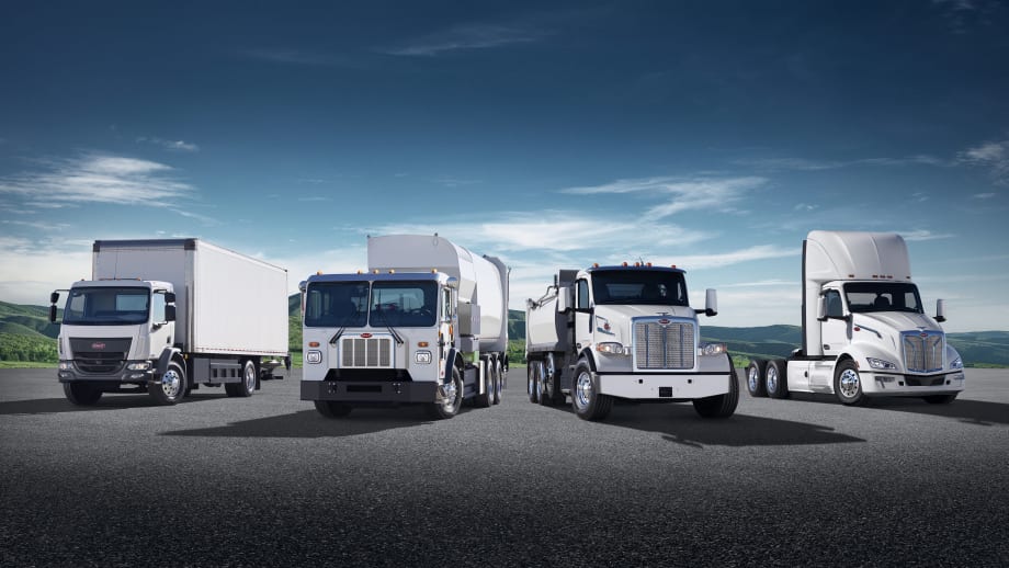 A truck lineup