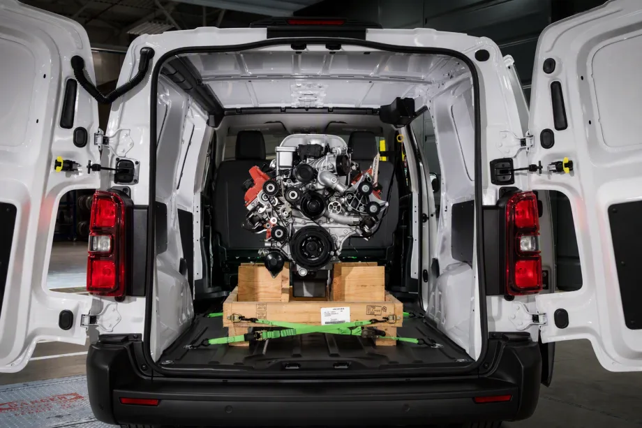 2027 Ram ProMaster City with hemi in the back