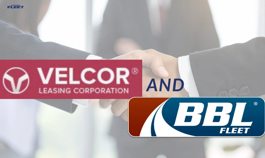 Handshake graphic featuring BBL Fleet and Velcor Leasing Corporation logos announcing BBL Fleet’s acquisition of Velcor to expand fleet management services nationwide.
