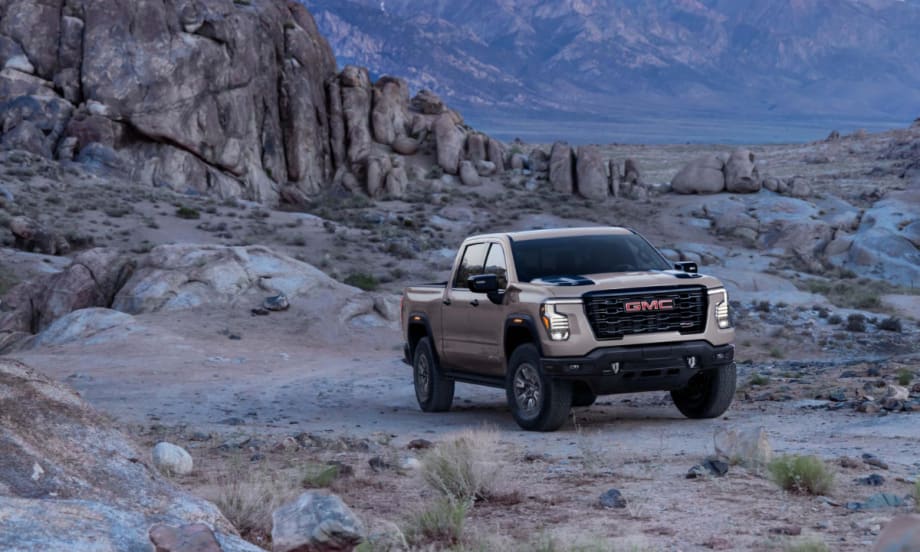 GMC Sierra in desert