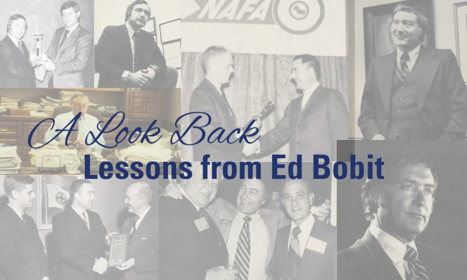 An Automotive Fleet graphic noting lessons from Ed Bobit.