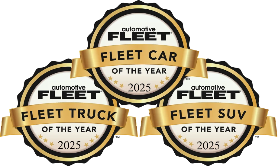 Fleet Vehicle of the Year 2025 graphic.
