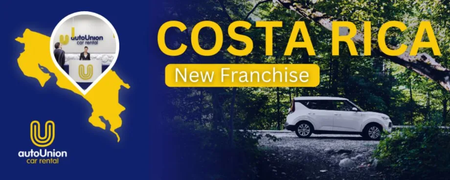 An AutoUnion Costa Rica banner.