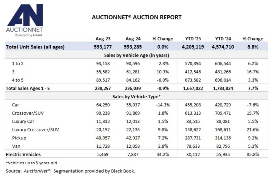 Auction Sales Volume Grows in August
