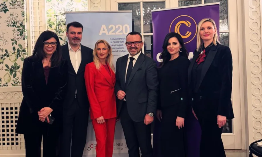 Carwiz International team at a celebration with Croatia airlines.