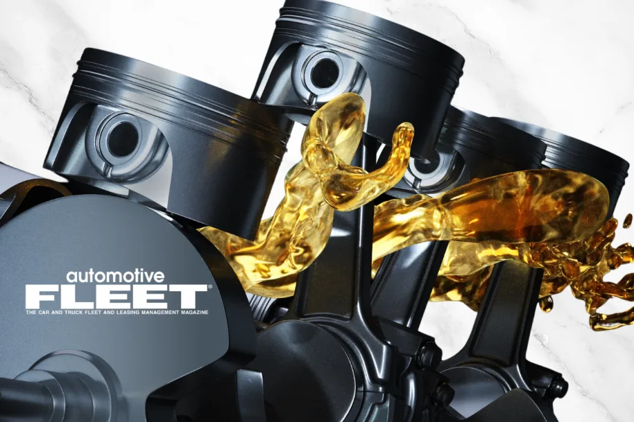 A photo of lubricant moving around an engine.