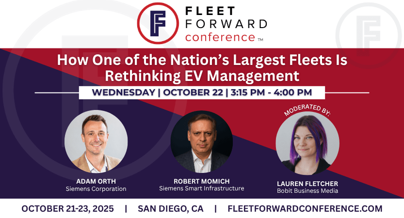 Fleet Forward Conference graphic with Lauren Fletcher