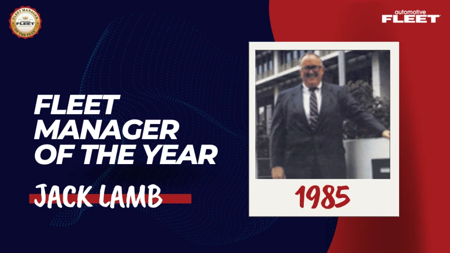 Automotive Fleet Fleet Manager of the Year 1985 winner Jack Lamb