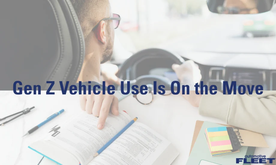 A graphic highlights a Mobility "On-the-move" study analyzing the driving and vehicle habits of Gen Z, Millennials, and the Silent Generation.