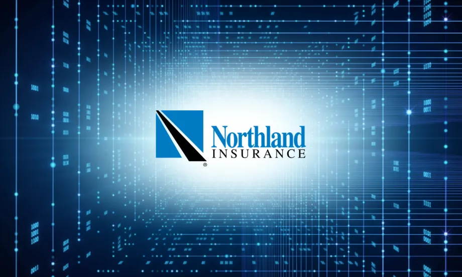 Northland Insurance graphic illustrating telematics data and fleet safety analytics related to trucking risk management and driver coaching.