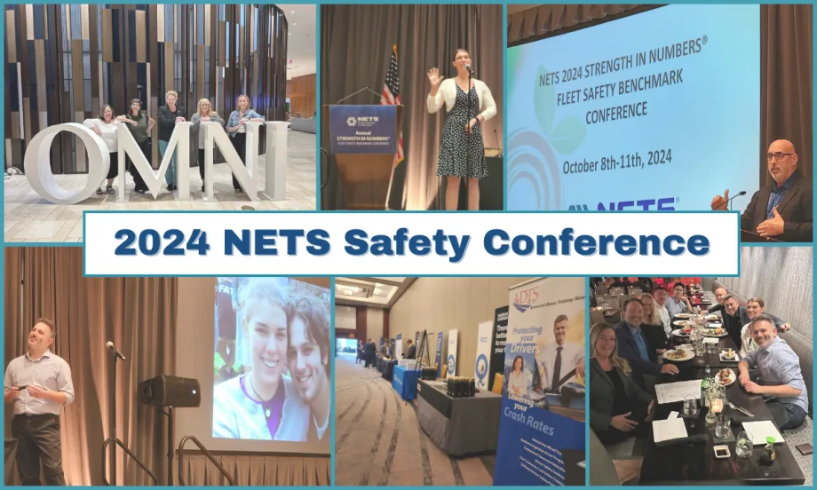A photo collage of images from the 2024 NETS Strength in Numbers conference with text reading "2024 NETS Safety Conference".