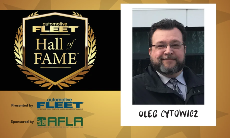 A Hall of Fame graphic with Oleg Cytowicz headshot.