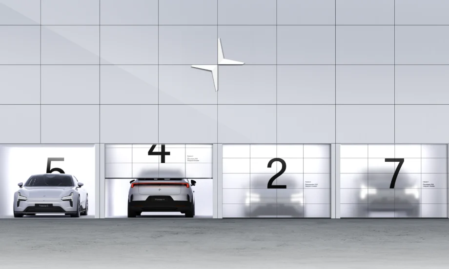 Polestar's four new models sat side by side.