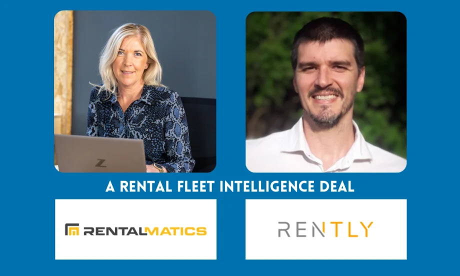 Photos of RentalMatics and Rently executives with company logos.