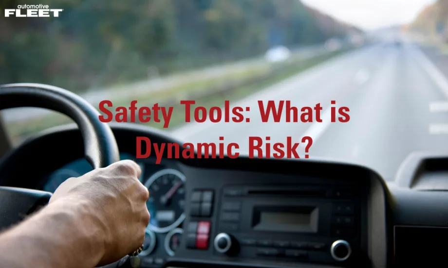 An Automotive Fleet graphic highlighting the new risk management and safety system launched by Lytx.