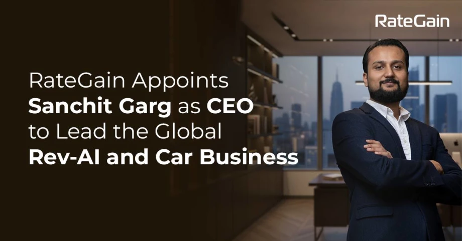Photo of CEO in front of a city skyline.