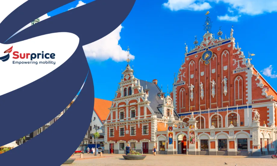 A Latvian city scene.