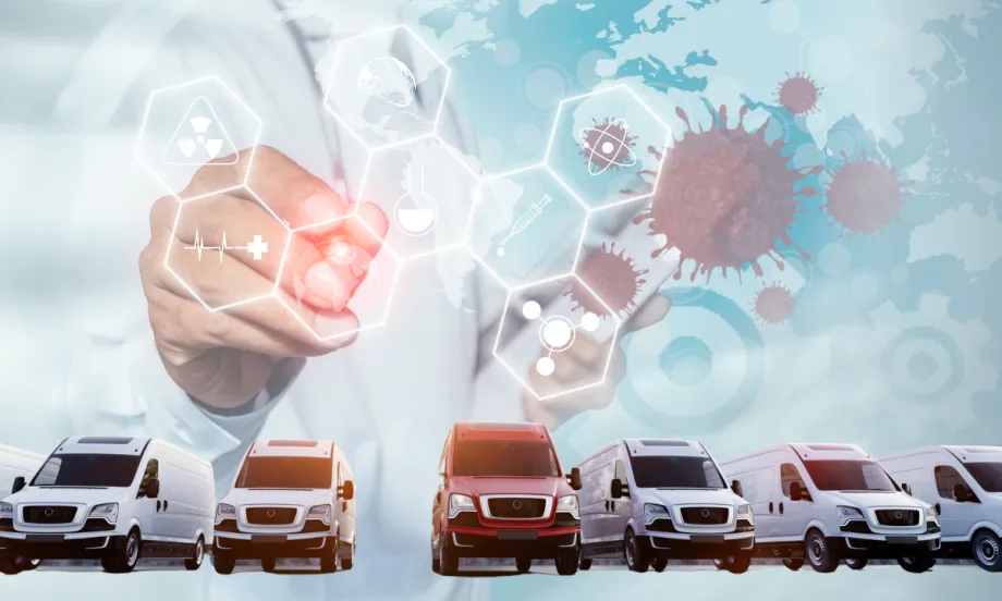 A mashup of healthcare technology and a fleet of vehicles.