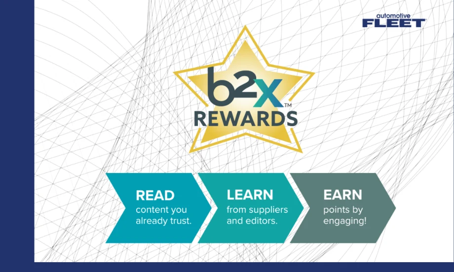 A star B2X logo sits on a white and blue background with arrows pointing to the right.