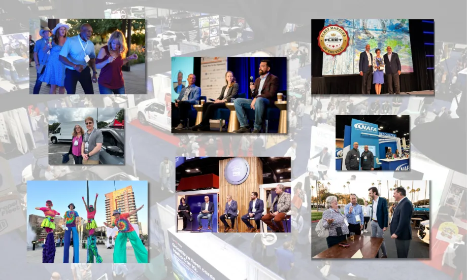 Collage of convention photos.