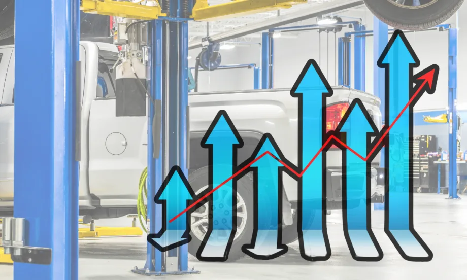 Chart of maintenance costs.