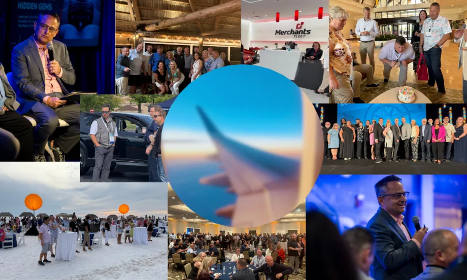 photo collage of trips