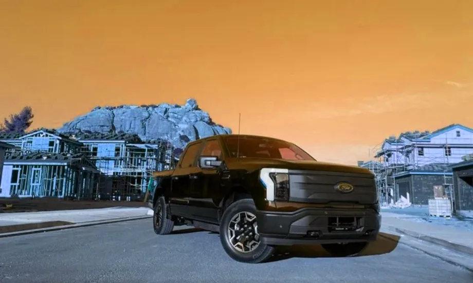 Stylized photo of Ford F-150 Lightning