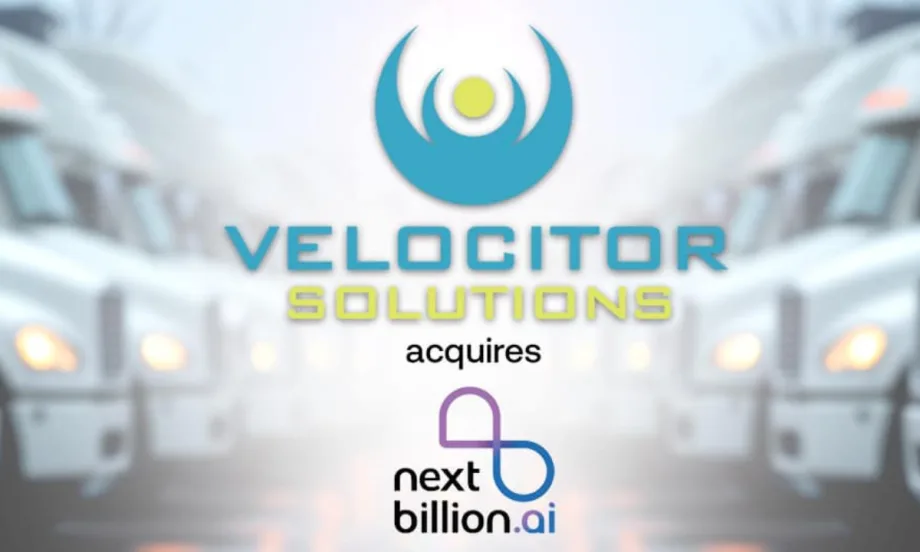 A blue and green Velolicitor Solutions graphic rests over a gray background.