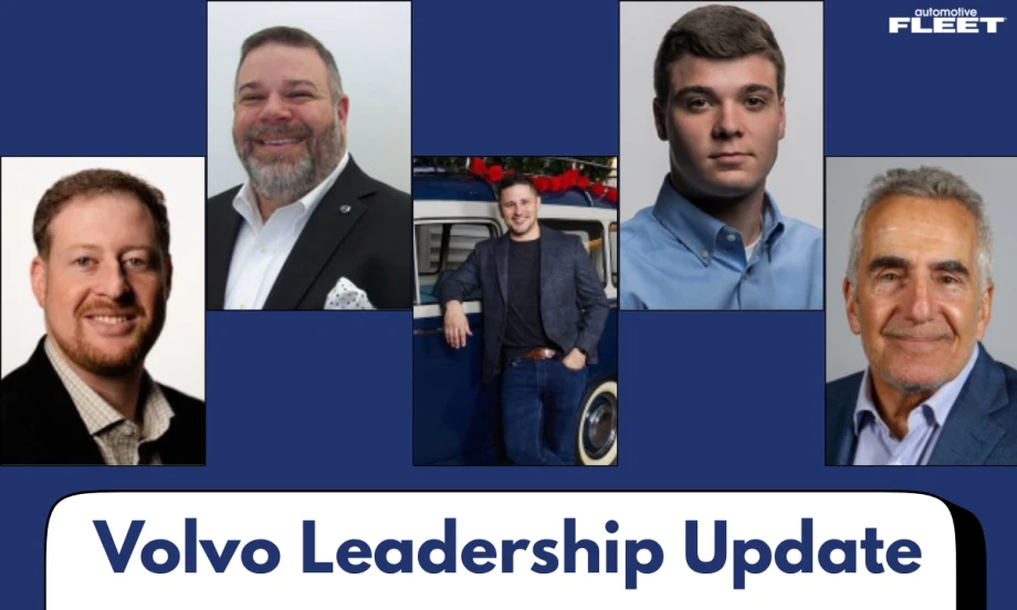Headshots of Volvo's new fleet sales team.