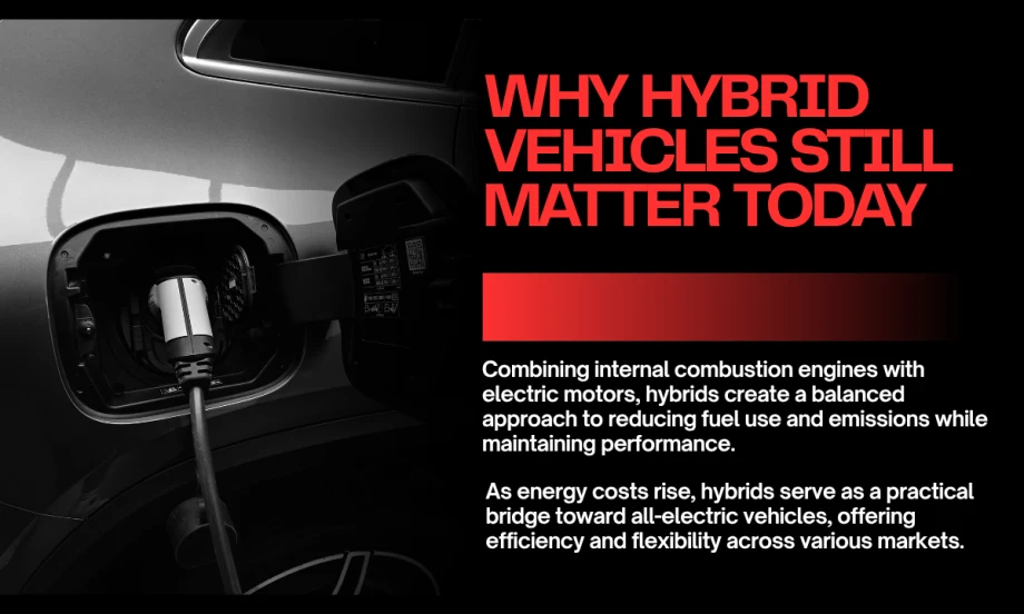 Hybrid vehicle close up