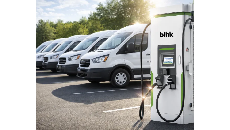 Electric Vehicles at a Blink Charger
