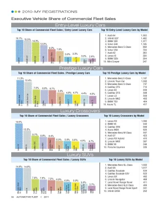 2010-MY Executive Fleet Registrations