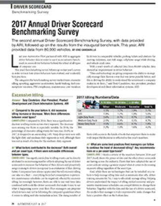 2016 Driver Scorecard