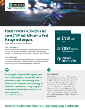 Counties are discovering the benefits of a professional fleet program