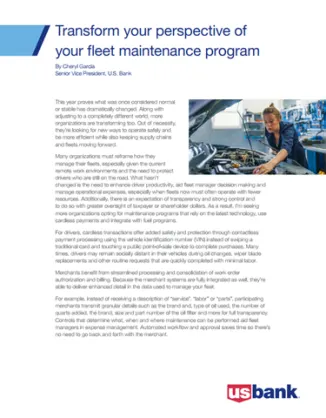 Take a Fresh Approach to Managing Fleet Expenses